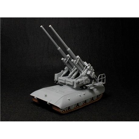 E-100 super heavy panzer with 128mm flak 40 zwil...