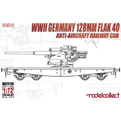 WWII Germany 128mm Flak 40 Anti-Aircraft Railway...