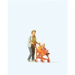W oman with Buggy Figure