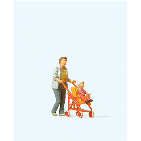 W oman with Buggy Figure