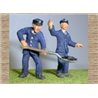 Painted Loco Crew - Engine Driver & Fireman (O scale 1/43rd)