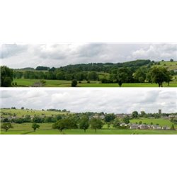 Derbyshire village OO Backscene (15"x10’) pack A PREMIUM PRINT !