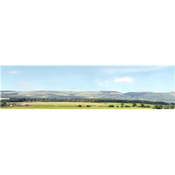 Hills & Dales New Sky OO Backscene 15"x10’ Pack D PREMIUM PRINT !