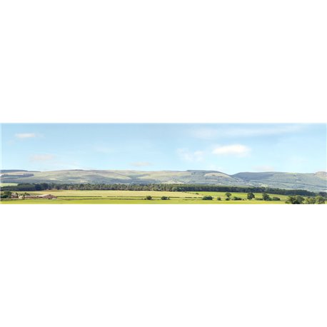 Hills & Dales New Sky OO Backscene 15"x10’ Pack D PREMIUM PRINT !