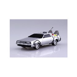 Aoshima Back to the Future Part 1 Delorean Pull Back & Go 1/43