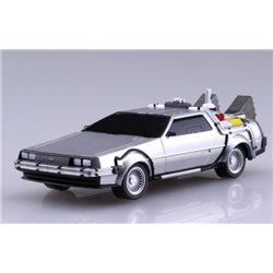 Aoshima Back to the Future Part 2 Delorean Pull Back & Go 1/43