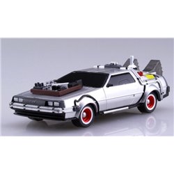 Aoshima Back to the Future Part 3 Delorean Pull Back & Go 1/43