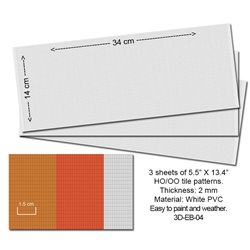 Embossed PVC Sheets (Roof Tiles) 3 pcs