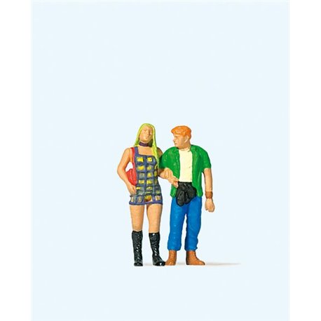 Walking Couple Figure