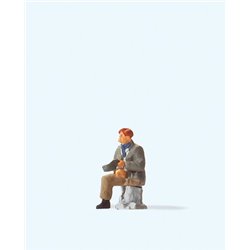 Sitting Disabled Person Figure