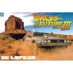 AOSHIMA 1/24 BACK TO THE FUTURE DELOREAN from PART III & RAILROAD