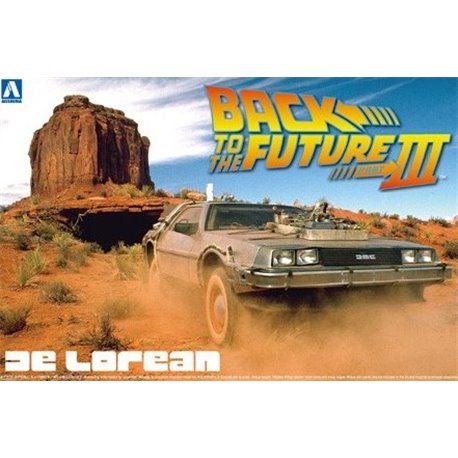 AOSHIMA 1/24 BACK TO THE FUTURE DELOREAN from PART III & RAILROAD