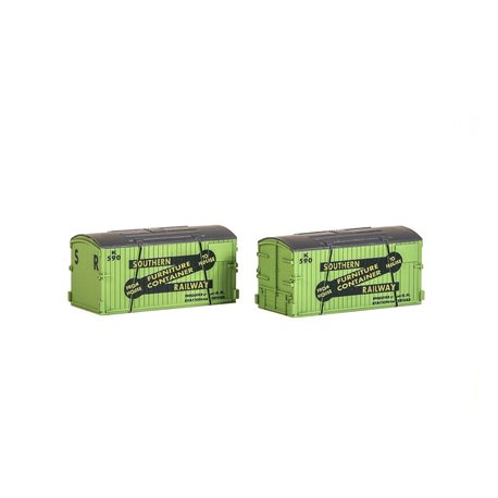 N Gauge Wagon Crates, SR Furniture Removals (Pack of 2)
