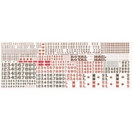 LMS Gold Loco & Coach - Transfers sheet