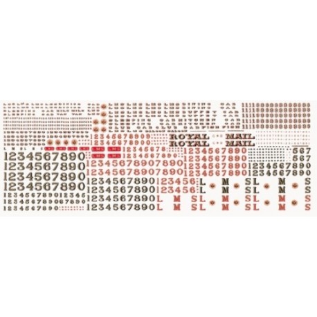 LMS Gold Loco & Coach - Transfers sheet