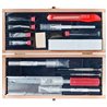 Deluxe Knife and Tool Set in Wooden Box