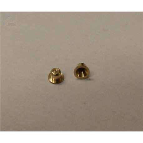 Shouldered Bearings shank dia. 2mm lgth 2mm