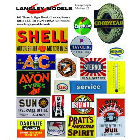 Garage advertising signs