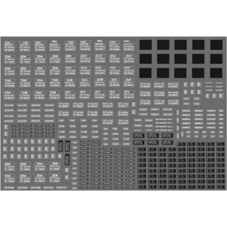 Large Comprehensive Sheet of B.R. 1965-1990s VANS & CLOSED MERCHANDISE VEHICLES -