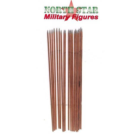 100mm Spears. Thicker wire for 28mm figures. (40)