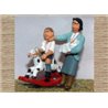 Mum/Baby & Child on Rocking Horse (O scale 1/43rd)