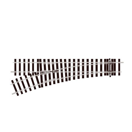 Setrack 'O' No.2 Radius Unifrog Turnout Left Hand