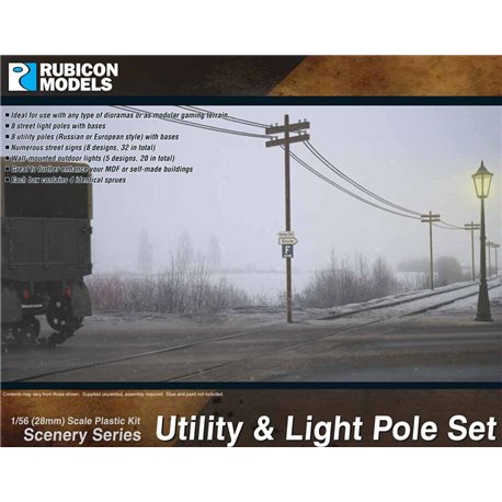 Utility & Light Pole Set