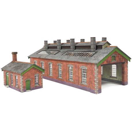 N Scale Double Track Engine Shed