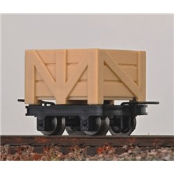 4 Trash Cars, 2 with and 2 w/o brake