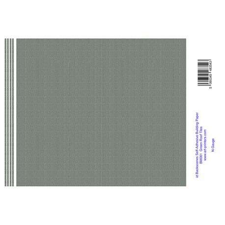BM061n N Gauge Roof Tiles Green