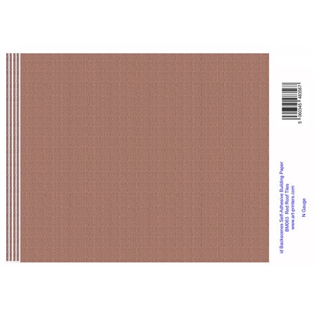 BM063n N Gauge Red Roof Tiles