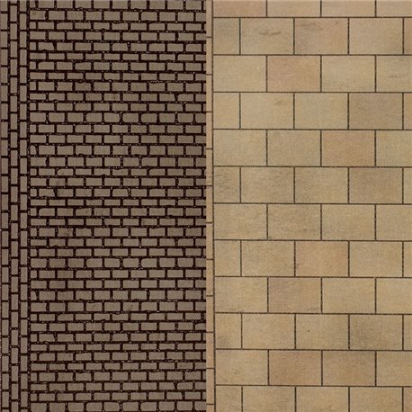 N Scale Paving & Cobblestone sheets