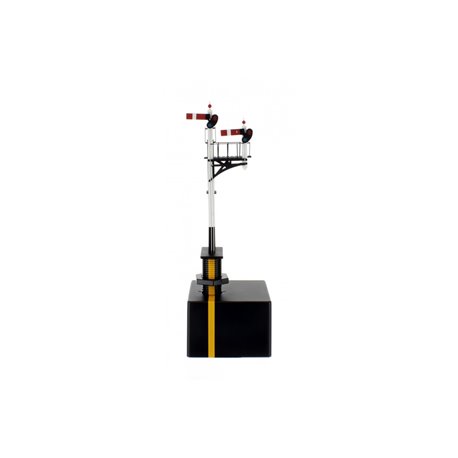Junction Signal Gwr Right Hand With Two Arms, Shorter Post To Right