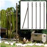 5 wooden telegraph poles