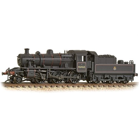 LMS Ivatt 2MT 46460 BR Lined Black (Early Emblem) Weathered