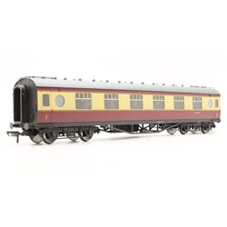 LMS 57 ft Porthole Corridor 1st BR Crimson & Cream weathered