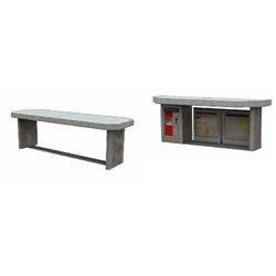 HO Modern Rail Information and Bike Shelter