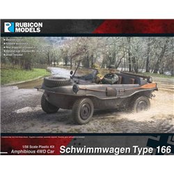 Schwimmwagen Type 166 Amphibious Vehicle - 1:56 scale (28mm) Wargame Plastic Kit