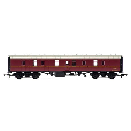 RailRoad, BR, Mk.1 Parcels Coach, BR Maroon - Era 5