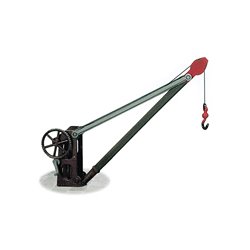 Goods yard crane, with fixed timber jib