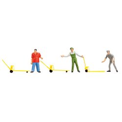 Factory Workers (3) with Pallet Trucks