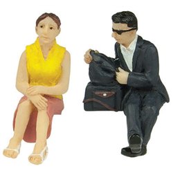 Sitting Passengers C - 2 figures set