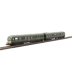 Class 108 2 Car DMU in BR Green with half yellow ends