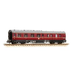 LMS Stanier Brake Third Corridor LMS Crimson Lake