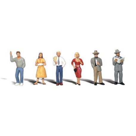 Pedestrians - N Scale (6 pieces)