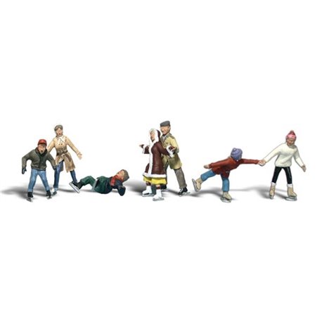 Ice Skaters - N scale (7 pieces)