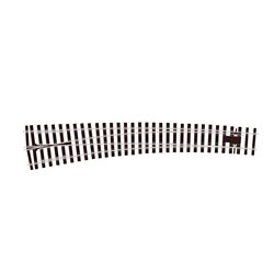 O Gauge Curved Turnout Left Hand Electrofrog