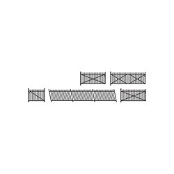 GWR Spear Fencing with Ramp & Gates Black N Scale