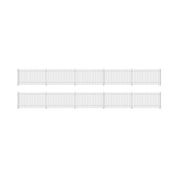 GWR Station Fencing White - 680mm