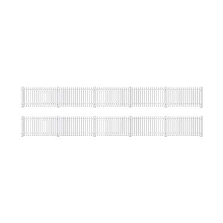 GWR Station Fencing White - 680mm
